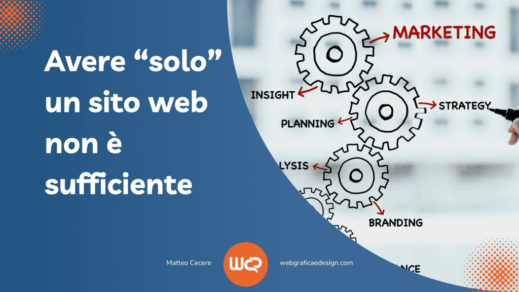 Avere “solo” un sito web non è sufficiente