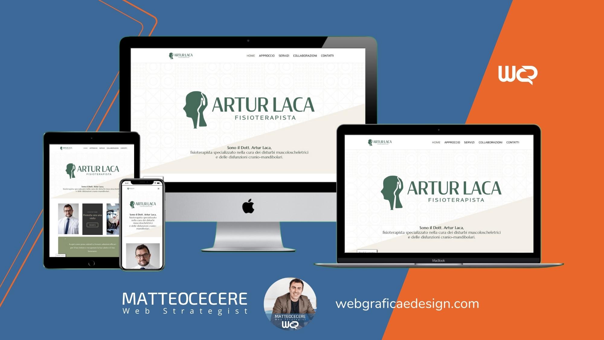 Sito Web Professionale realizzato per Laca Artur
