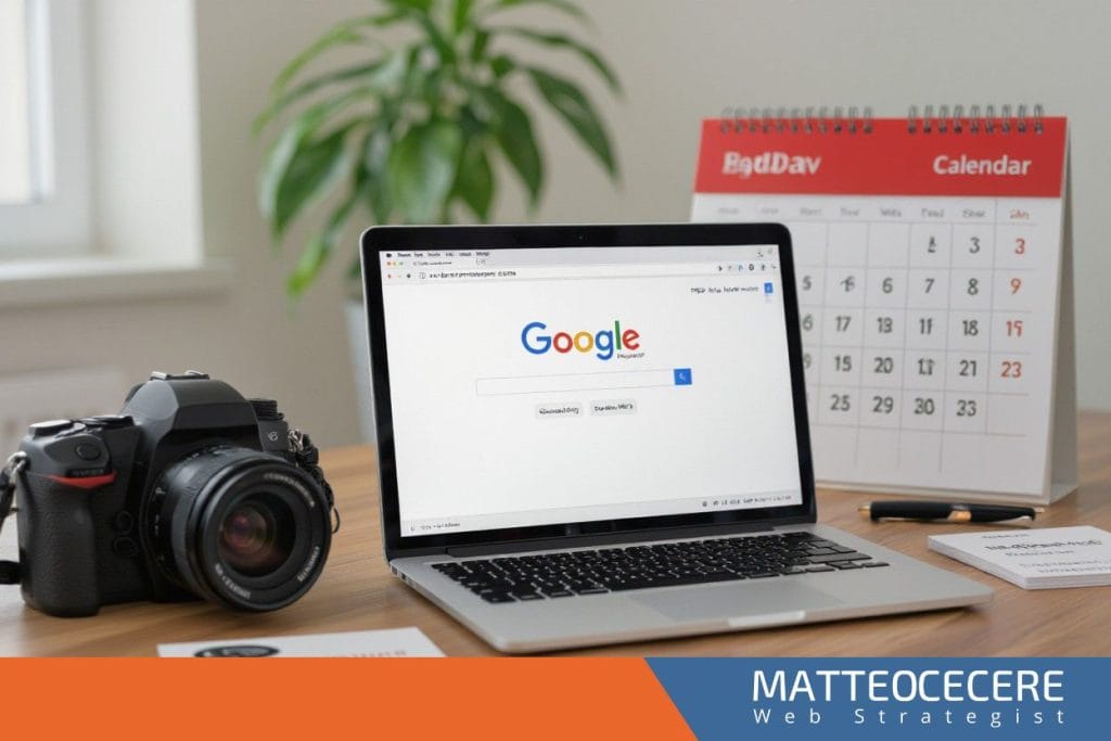 Un fotografo può posizionarsi su google