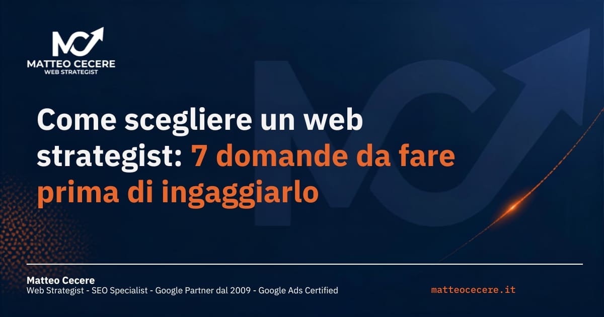 Come scegliere un web strategist